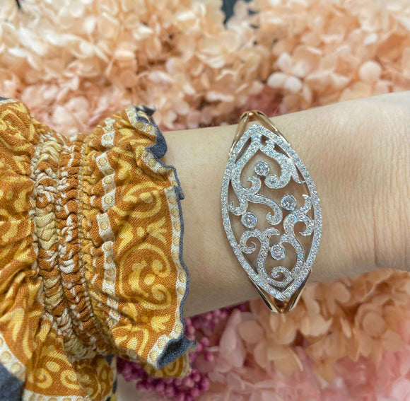 Handmade Diamond Bangle