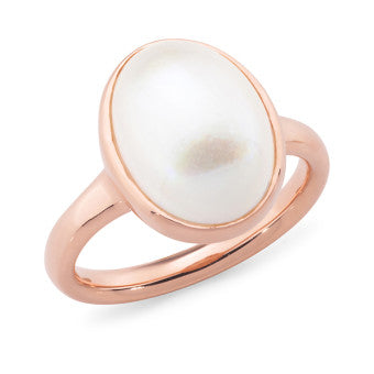 MABE OVAL PEARL RING
