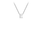 WHITE GOLD MINI INITIALS + CHAIN