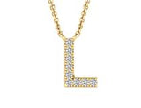 DIAMOND INITIALS + CHAIN