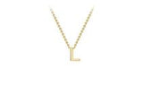 GOLD MINI INITIAL + CHAIN