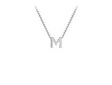 WHITE GOLD MINI INITIALS + CHAIN