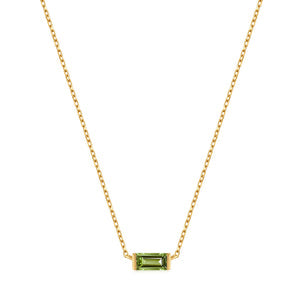 14kt Gold Tourmaline Necklace