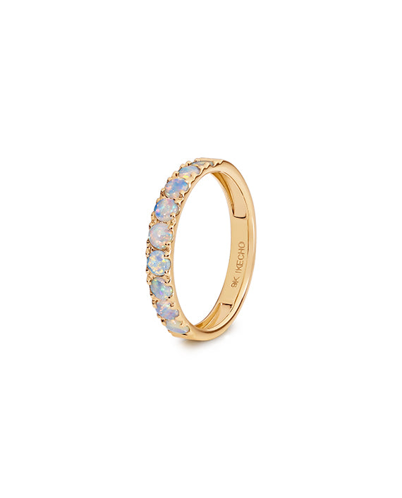 YELLOW GOLD OPAL BAND