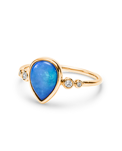 OPAL + DIAMOND RING OR009-9Y