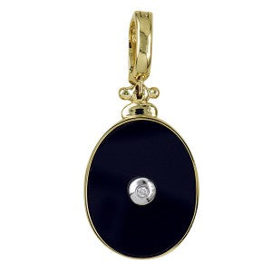 Oval Onyx + Diamond Enhancer