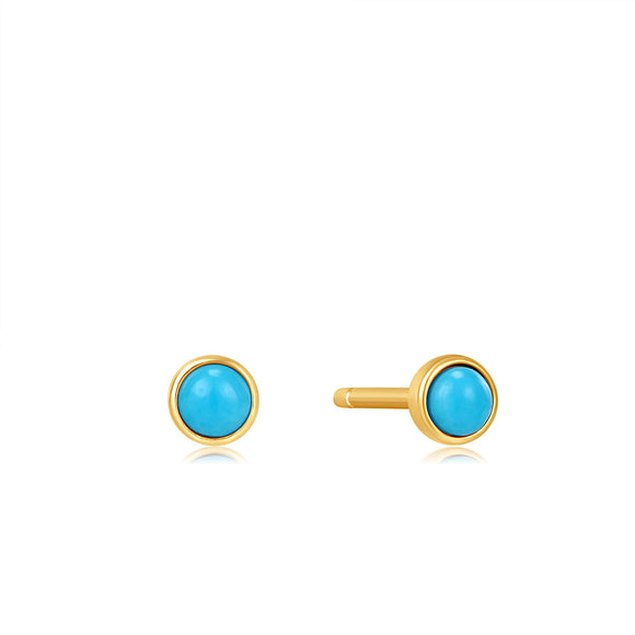 Turquoise Cabochon Studs