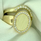 OVAL PINKY SIGNET RING